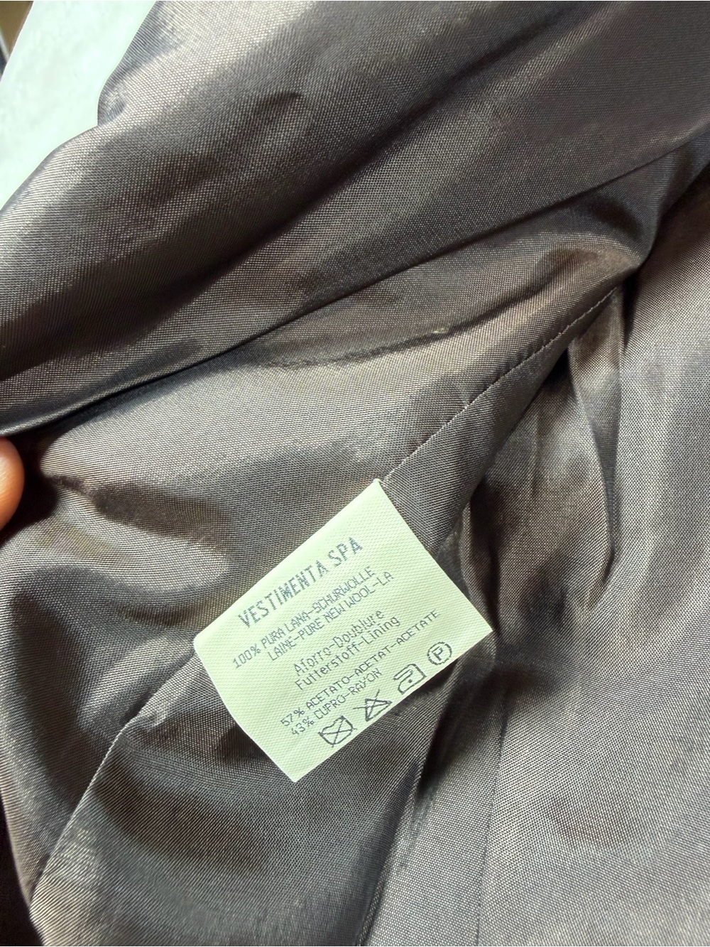 Vestimenta EU 52 US 44R 100% Wool Made in Italy Brown Houndstooth Sport Coat - Picture 12 of 12